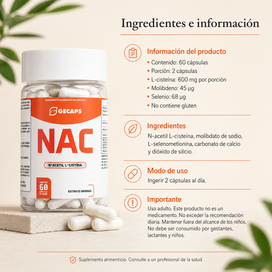 NAC N-acetil L-cisteína