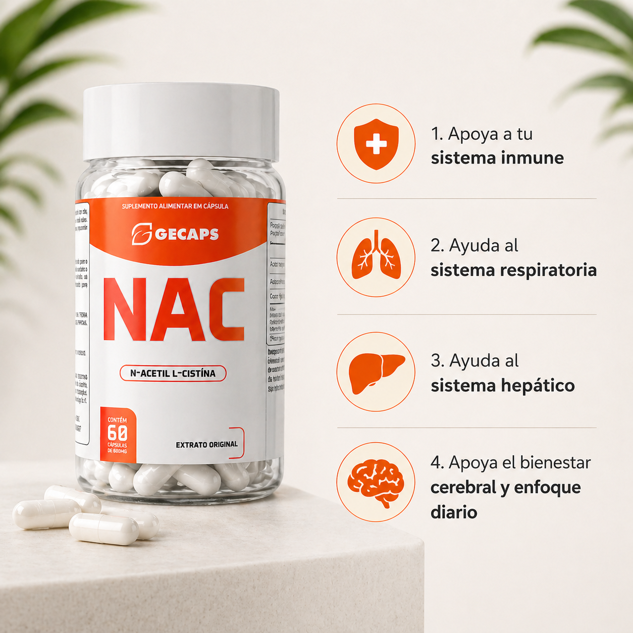 NAC N-acetil L-cisteína